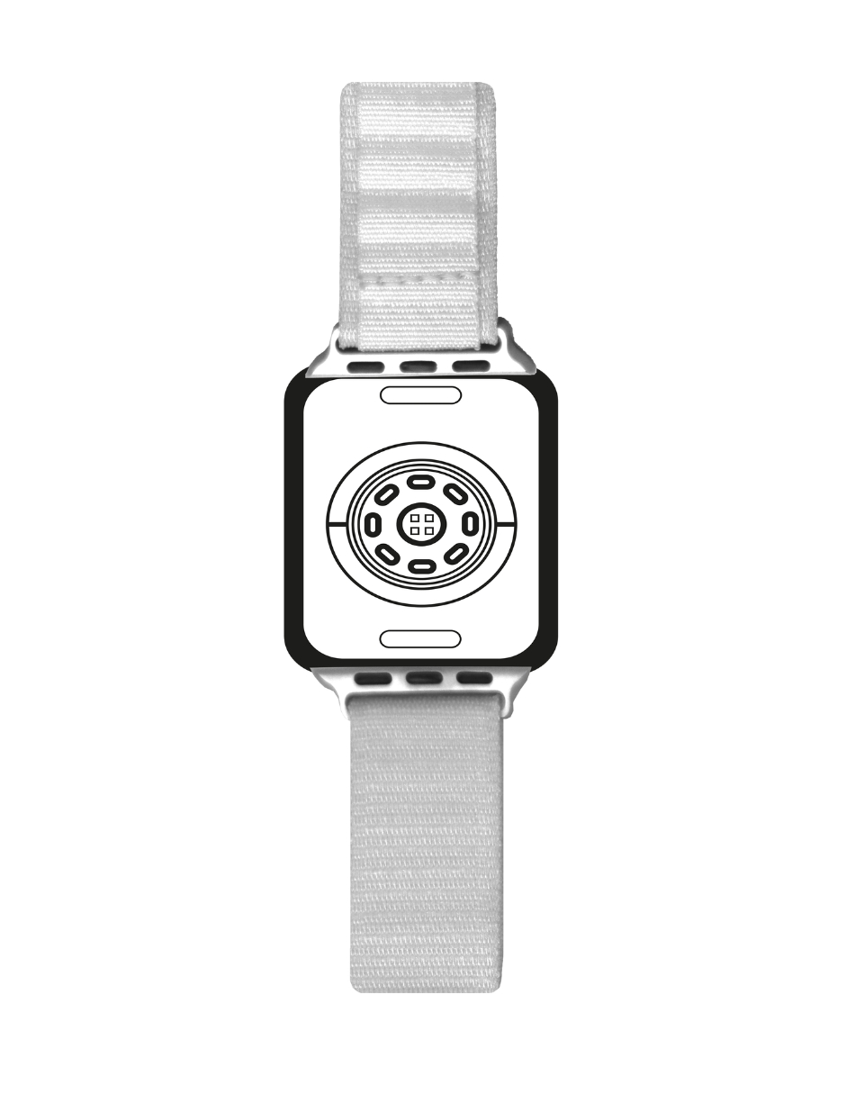 Foto 3 pulgar | Correa Nylon Para Apple Watch Ecomlab Blanco 38/40/41 Mm