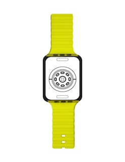 Foto 2 | Correa de Silicón Ecomlab para Apple Watch color Amarillo 38/40/41 Mm
