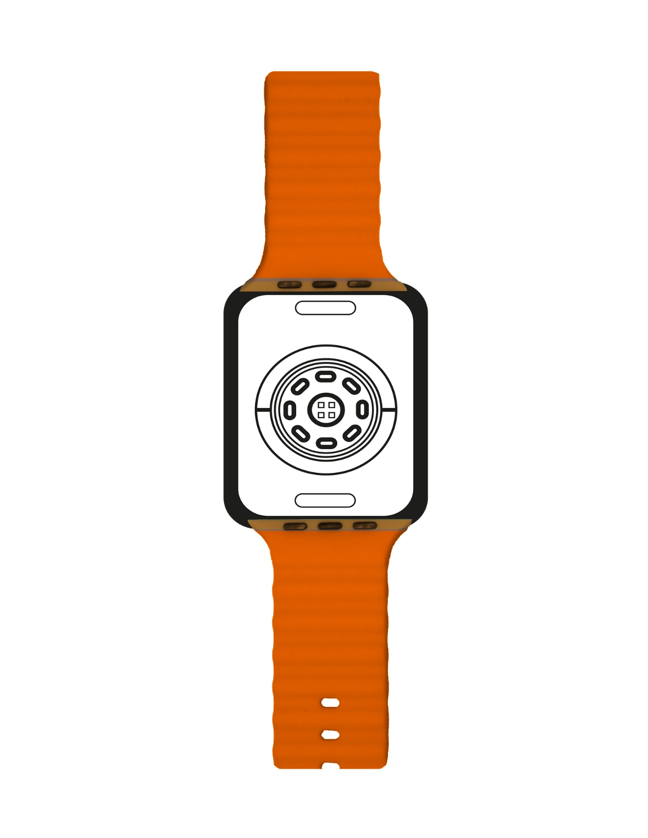 Foto 3 pulgar | Correa de Silicón Ecomlab para Apple Watch color Naranja 38/40/41 Mm