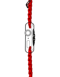 Foto 4 | Correa de Silicón Ecomlab Apple Watch color Rojo 38/40/41 Mm