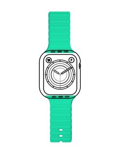 Foto 1 | Correa de Silicón Ecomlab para Apple Watch color Verde Aqua 38/40/41 Mm
