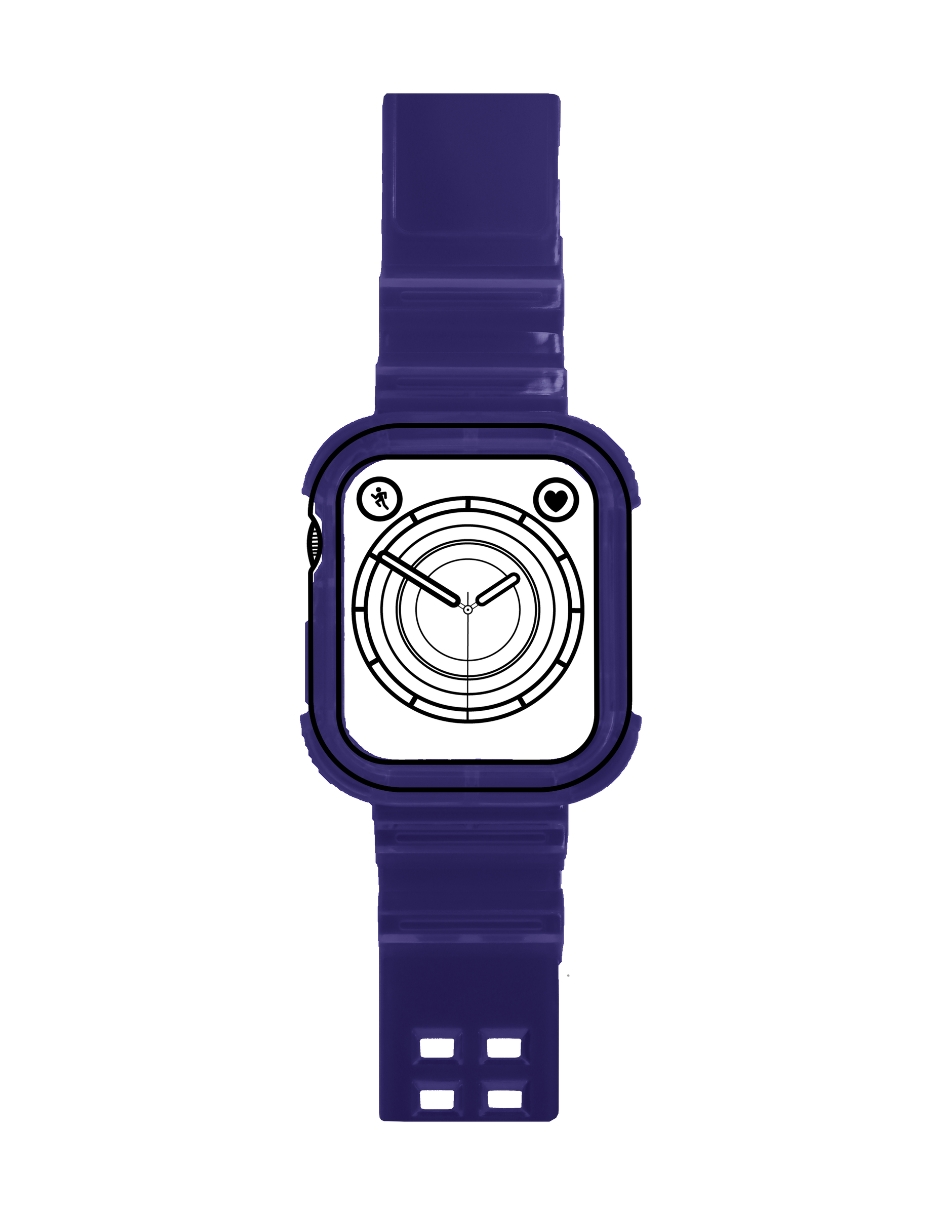 Correa Uso Rudo Apple Watch Ecomlab Azul 42/44/45 Mm