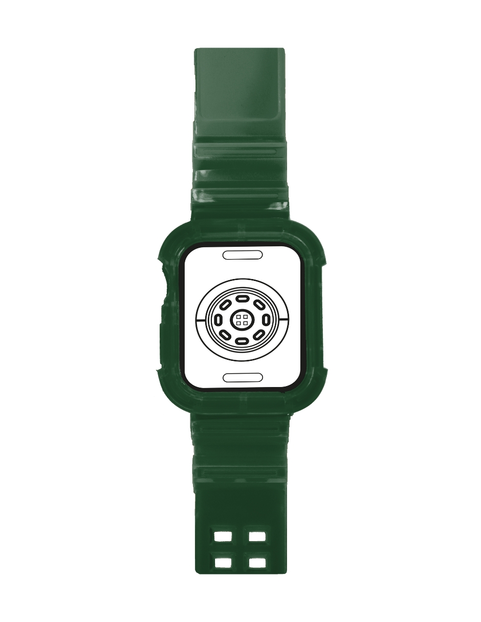 Foto 3 pulgar | Correa Uso Rudo Apple Watch Ecomlab Verde 42/44/45 Mm