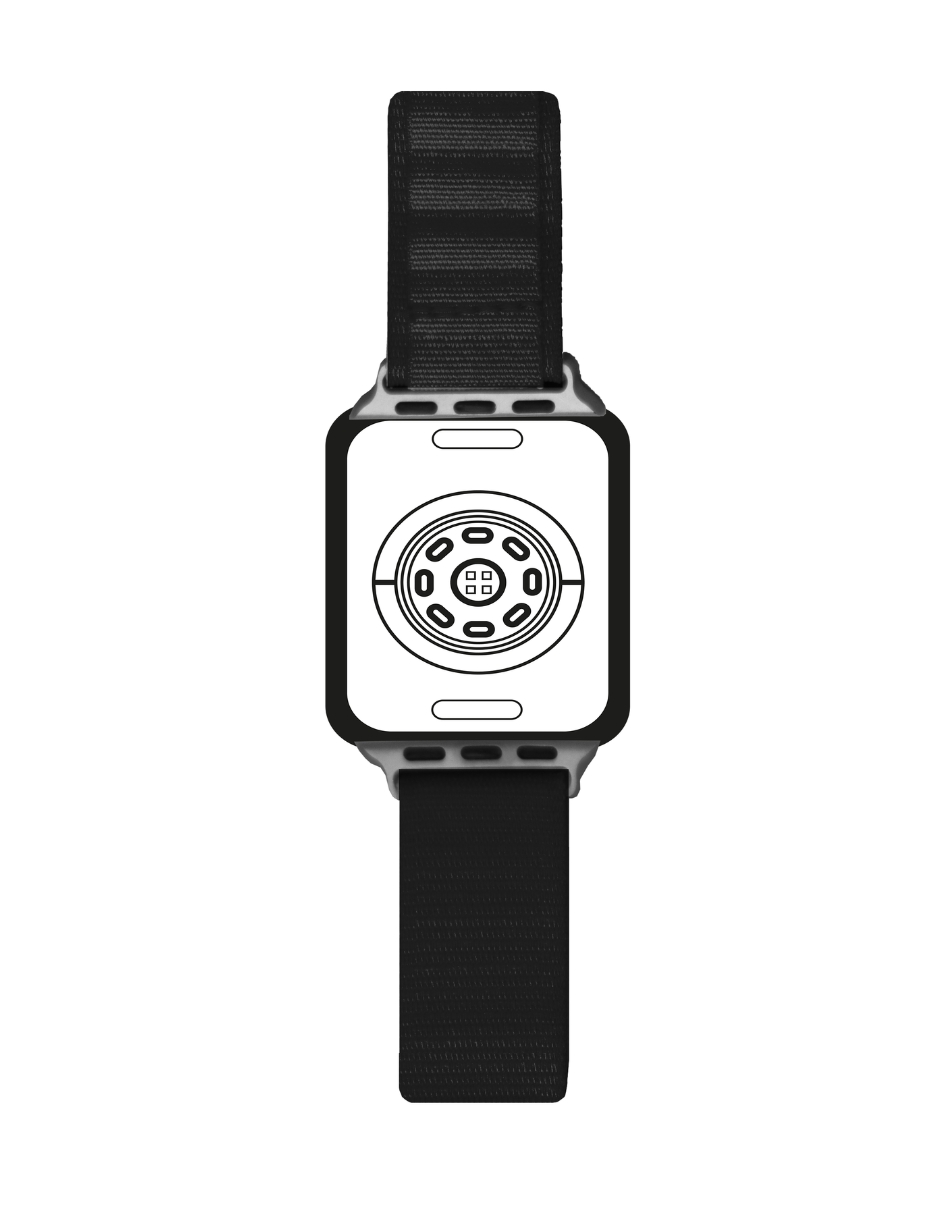 Foto 3 pulgar | Correa Nylon Para Apple Watch Ecomlab Negro 38/40/41 Mm