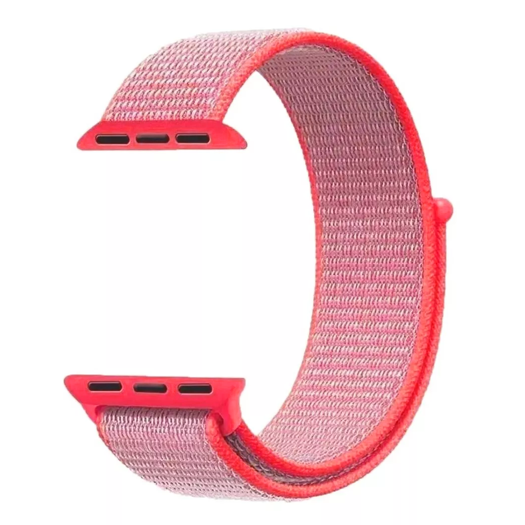 Foto 2 pulgar | Correa Extensible Genérico para Apple Watch Serie Se/6/5/4/3/2/1 Tela 38 Mm color Rosa
