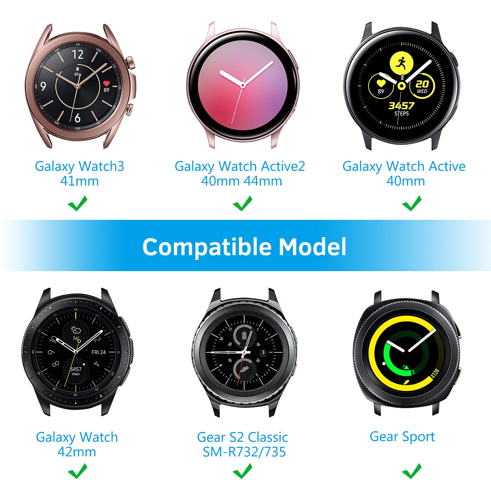 Foto 3 pulgar | Correa de Reloj Fintie Compatible con Samsung Galaxy Watch 4/5 - Venta Internacional