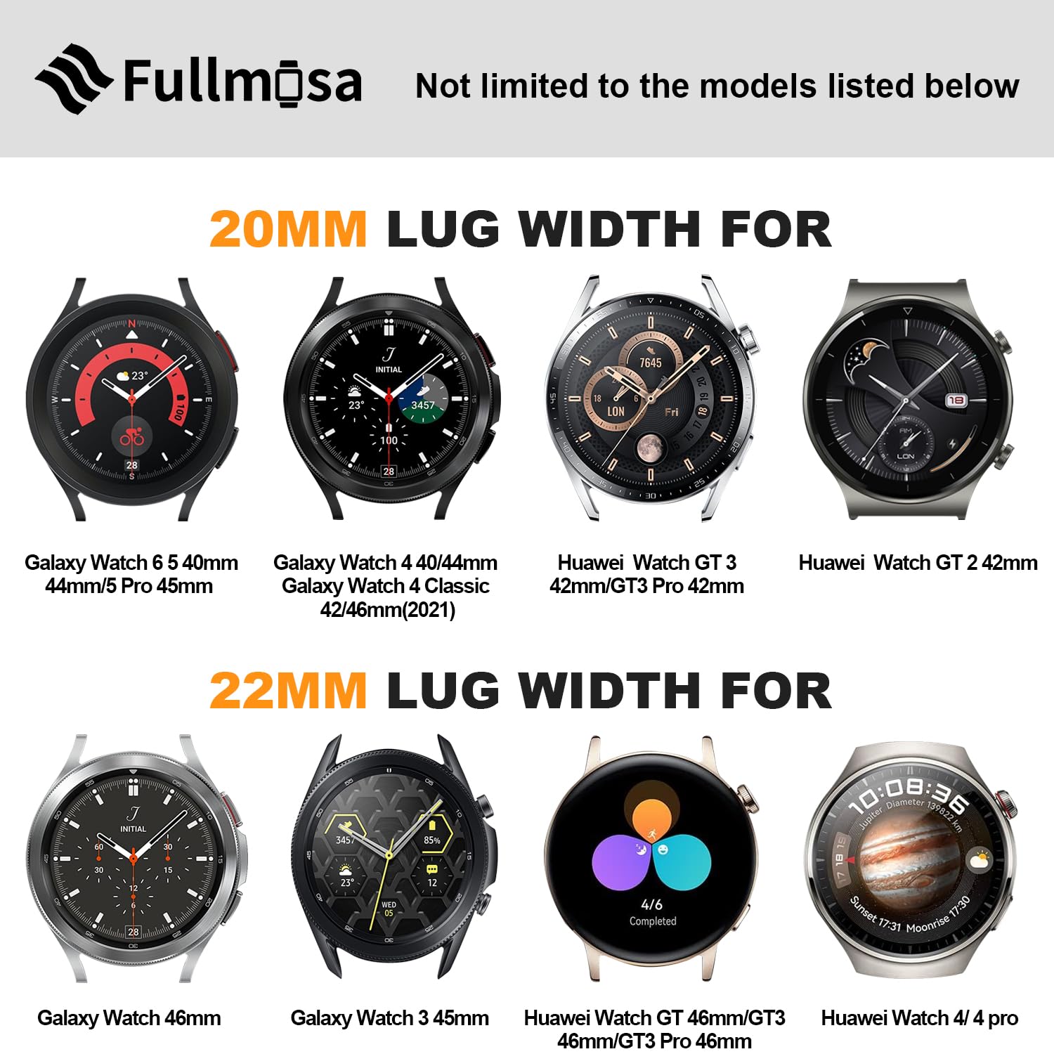 Foto 3 pulgar | Correa de Reloj Fullmosa Compatible con Samsung Galaxy 46 Mm gear S3 - Venta Internacional