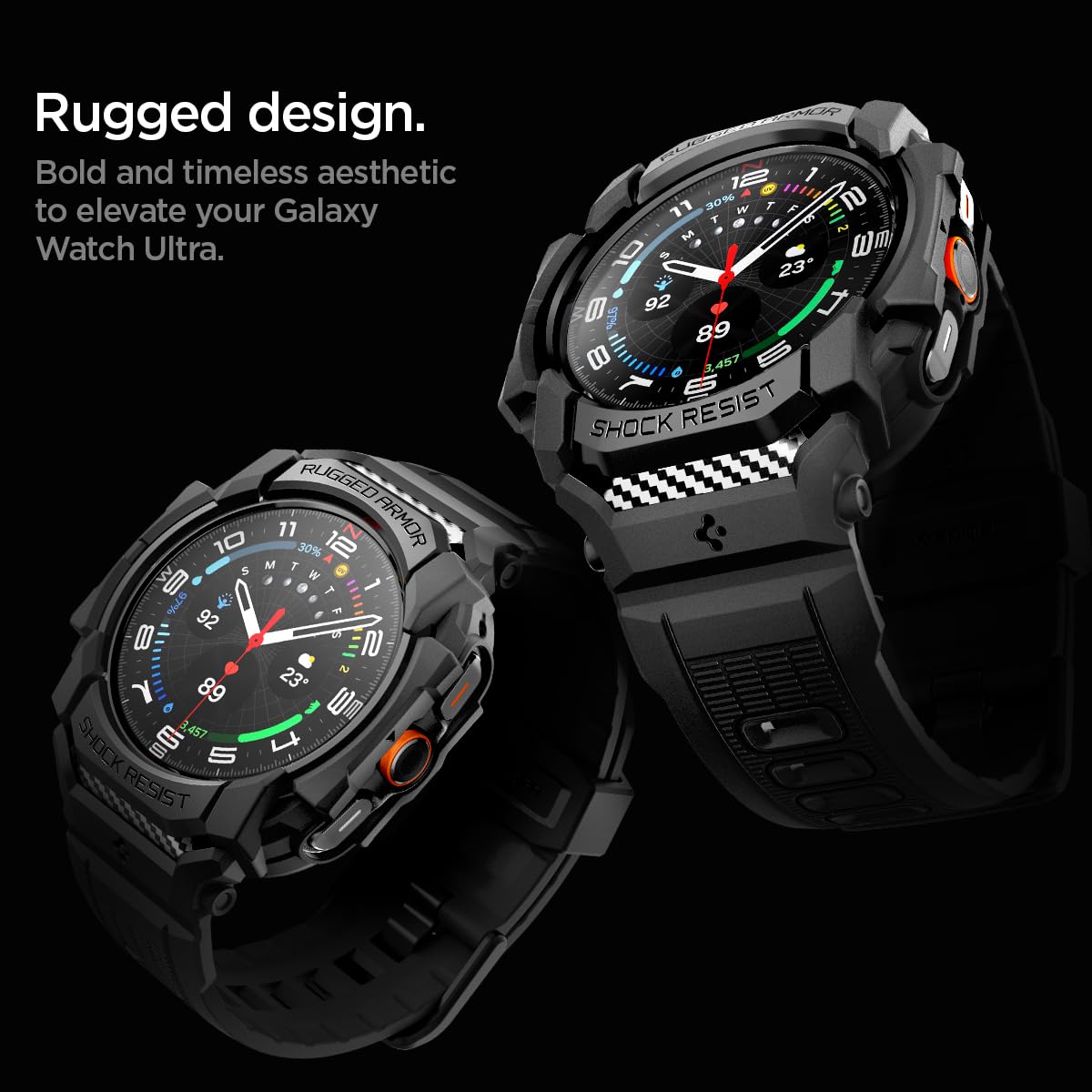 Foto 5 pulgar | Funda Con Correa Para Samsung Galaxy Watch Ultra De 47 Mm Spigen - Venta Internacional.