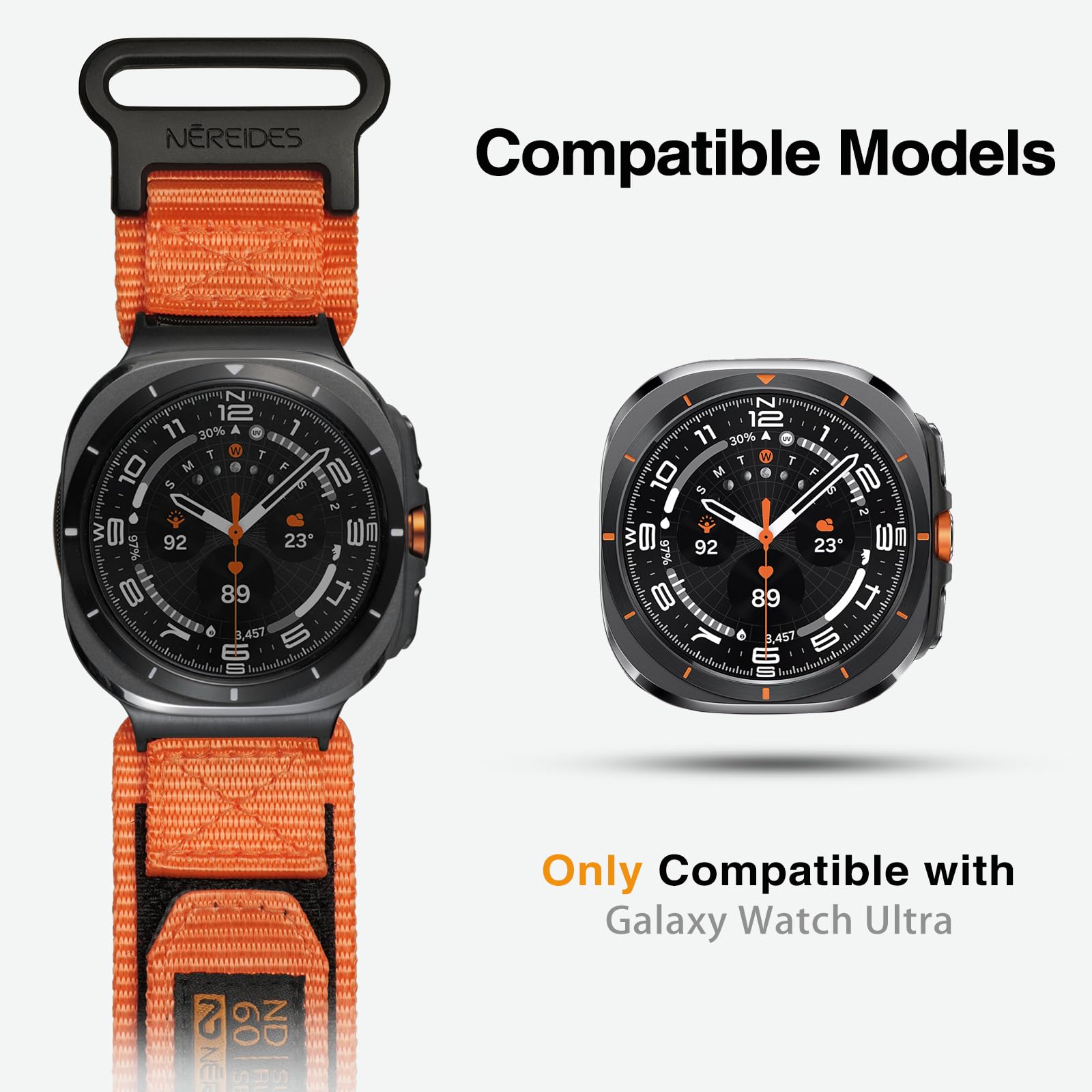 Foto 4 | Correa De Reloj Nereides Compatible Con Samsung Galaxy Ultra De 47 Mm - Venta Internacional.