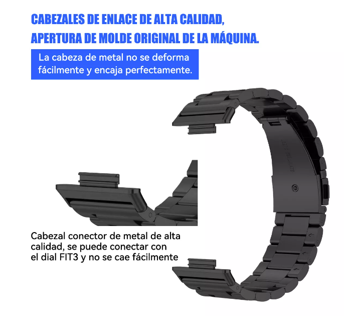 Foto 5 pulgar | Correa para Huawei Watch Fit 3 con Case