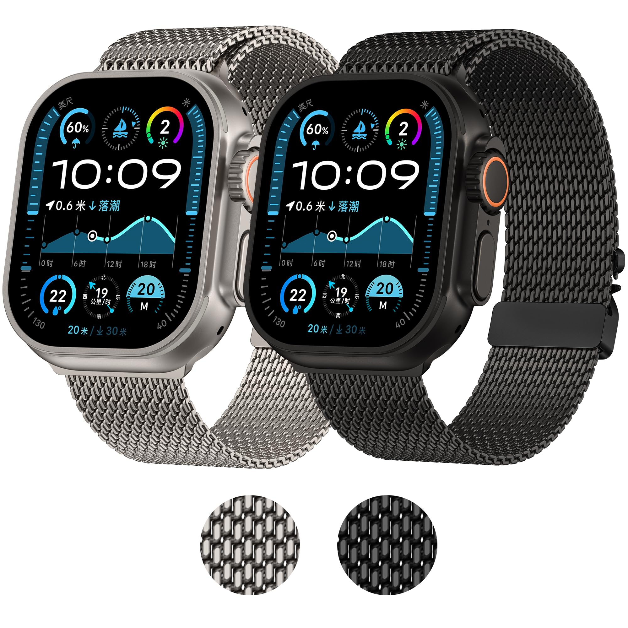 Foto 2 | Pulseras De Reloj Seizehe Milanese Loop Compatibles Con Apple Watch - Venta Internacional.