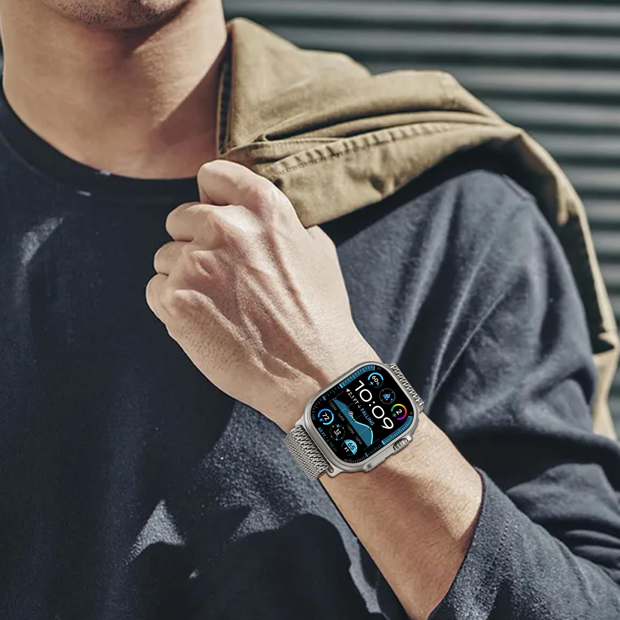 Foto 6 | Pulseras De Reloj Seizehe Milanese Loop Compatibles Con Apple Watch - Venta Internacional.