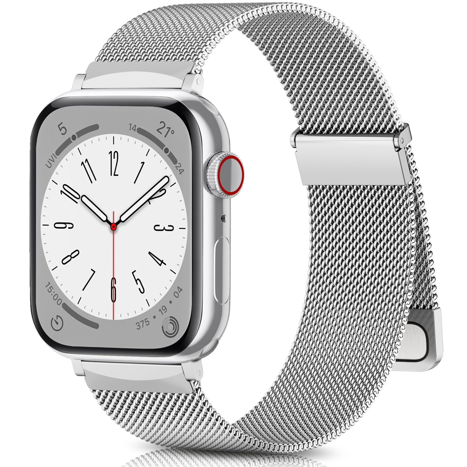 Foto 1 | Correa De Reloj Easuny Magnetic Solo Loop De Acero Inoxidable De 44 Mm - Venta Internacional.