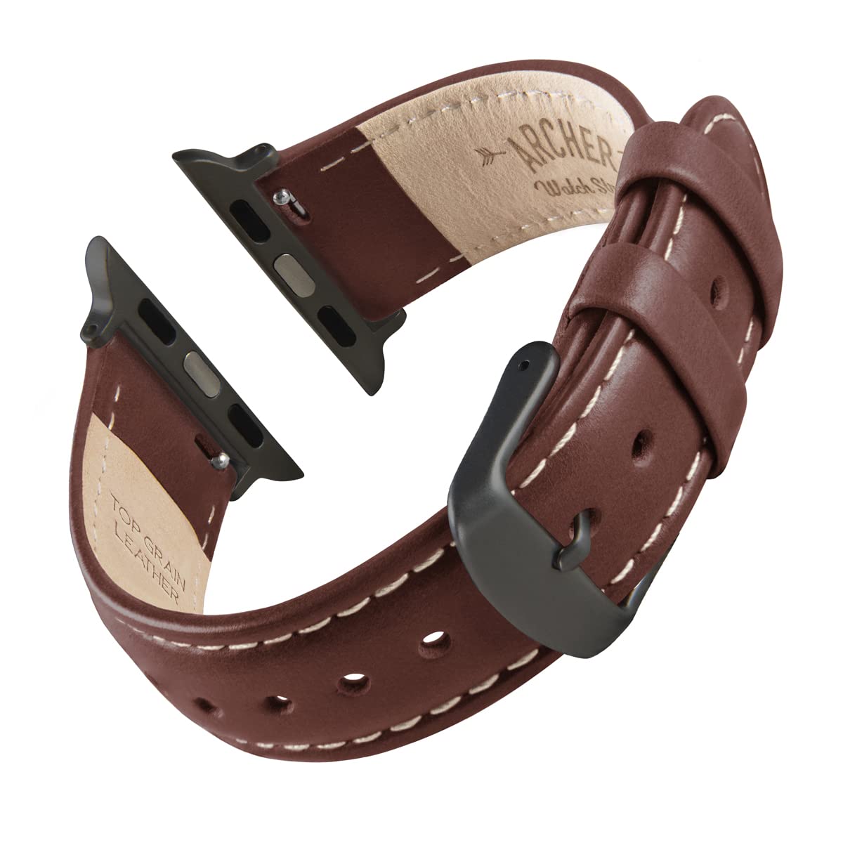 Foto 3 pulgar | Correa Archer de Piel Granulada para Apple Watch de 44 Mm - Venta Internacional