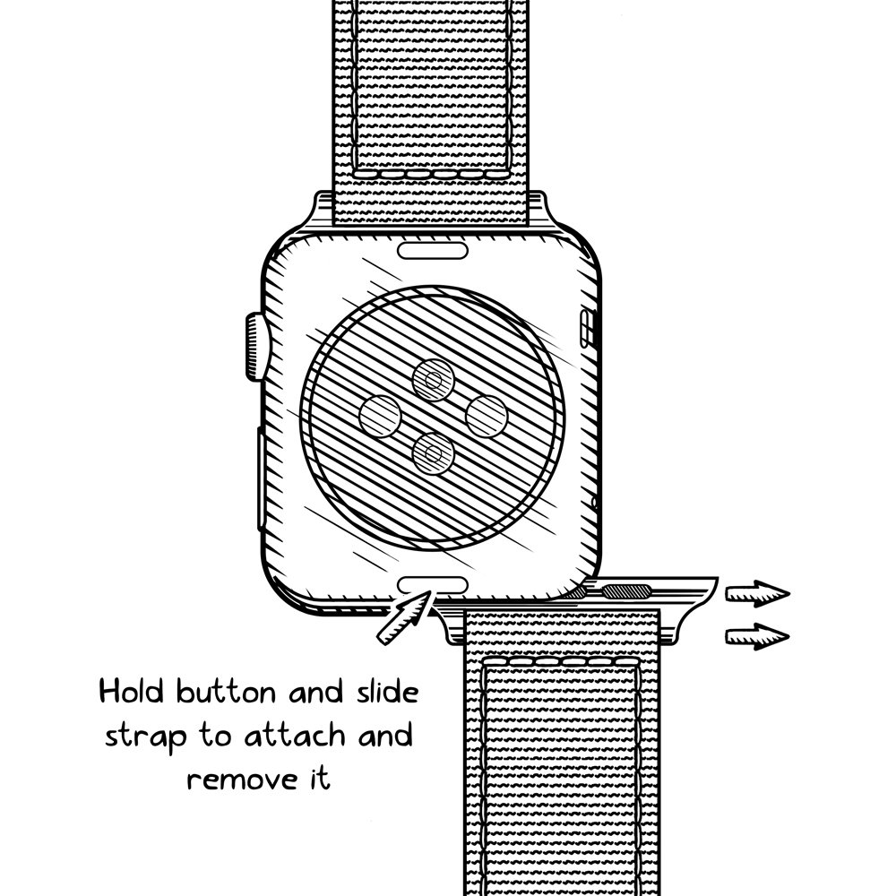 Foto 4 pulgar | Correa Archer de Piel Granulada para Apple Watch de 44 Mm - Venta Internacional