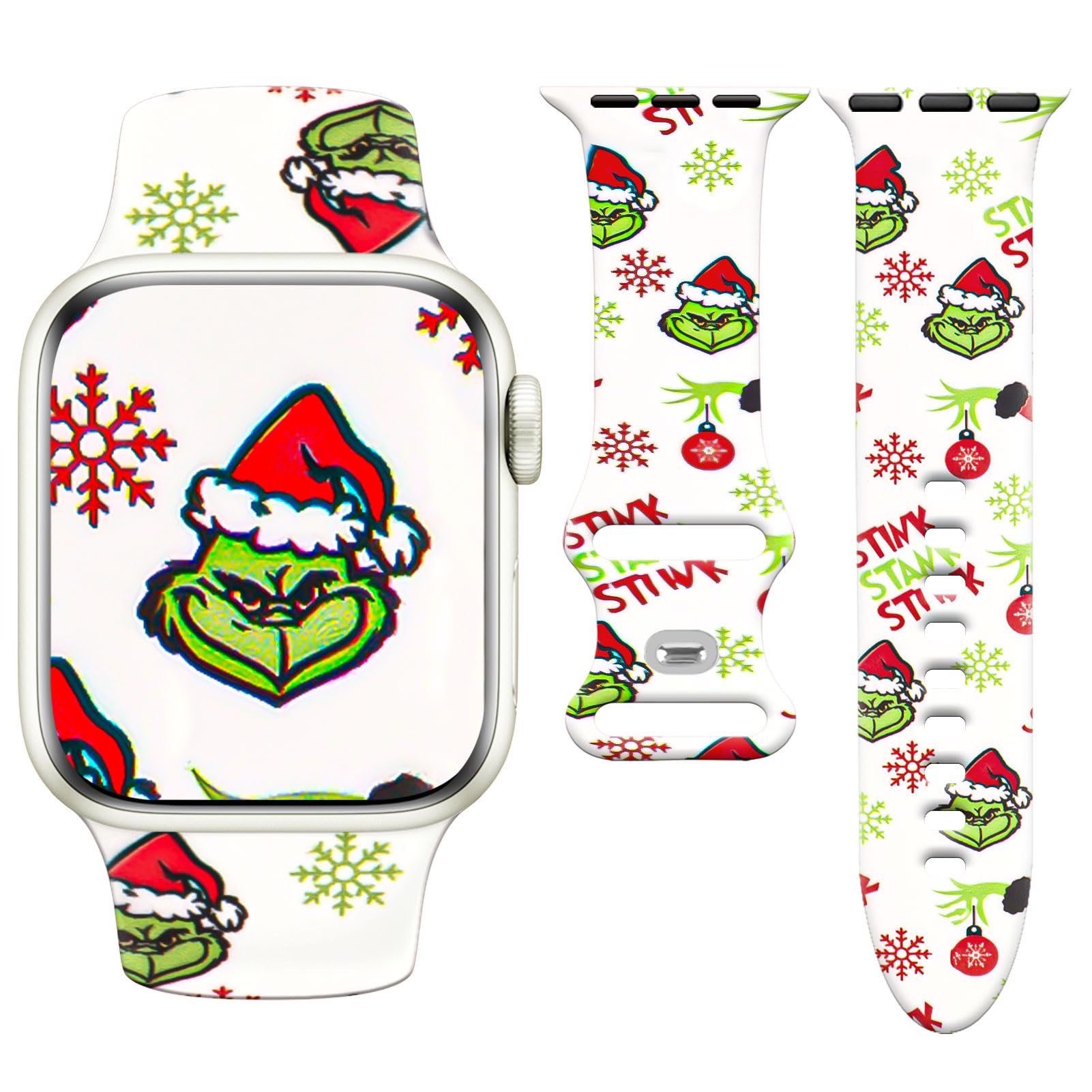 Foto 2 pulgar | Correa De Reloj Watbro Christmas Compatible Con Apple Watch De 38 A 49 Mm - Venta Internacional.