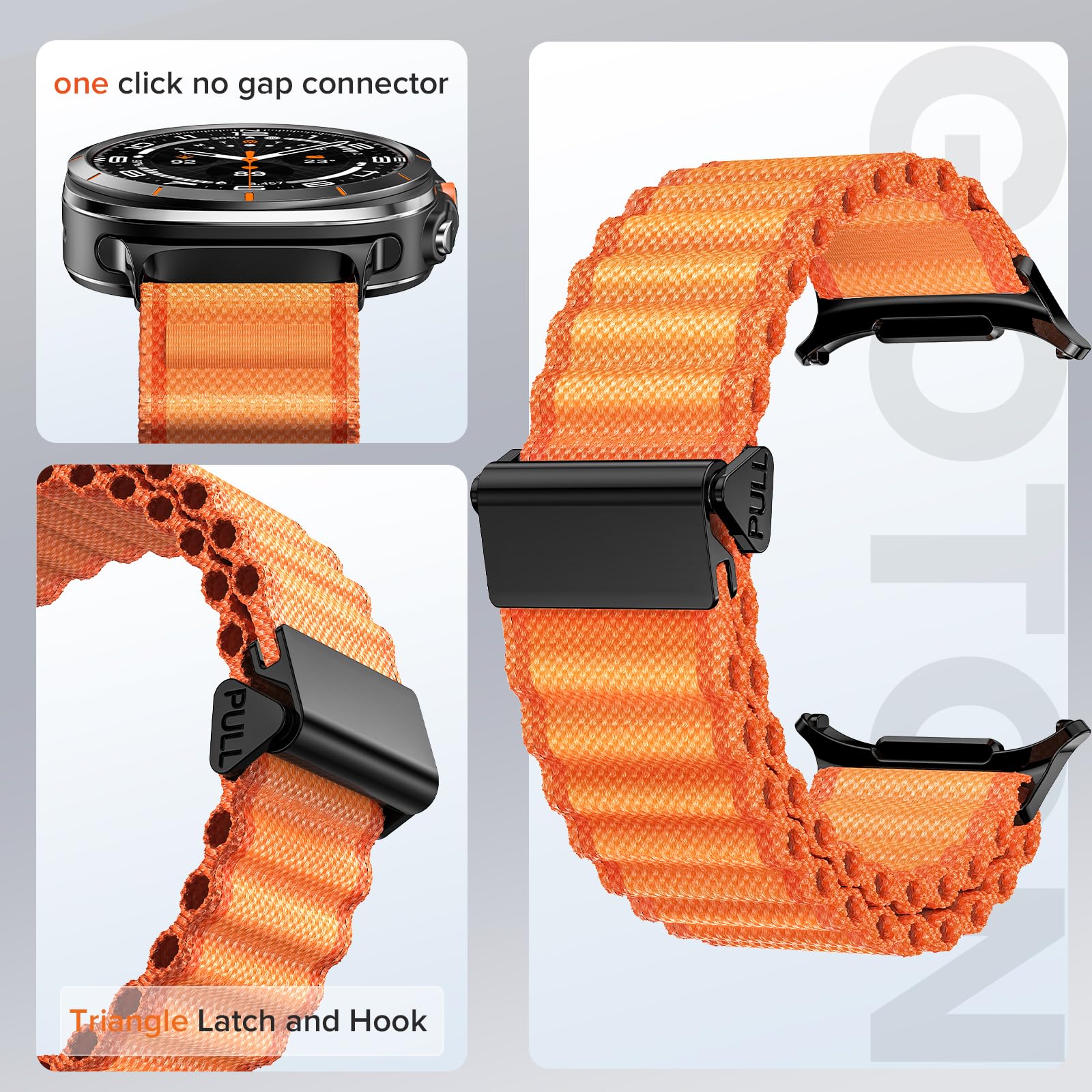 Foto 3 pulgar | Correa de Reloj Goton Rugged Compatible con Samsung Galaxy Watch 7 Ultra de 47 Mm - Venta Internacional
