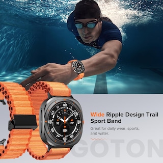 Foto 3 | Correa de Reloj Goton Rugged Compatible con Samsung Galaxy Watch 7 Ultra de 47 Mm - Venta Internacional