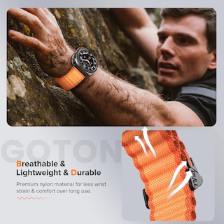Foto 4 | Correa de Reloj Goton Rugged Compatible con Samsung Galaxy Watch 7 Ultra de 47 Mm - Venta Internacional