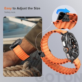 Foto 5 | Correa de Reloj Goton Rugged Compatible con Samsung Galaxy Watch 7 Ultra de 47 Mm - Venta Internacional