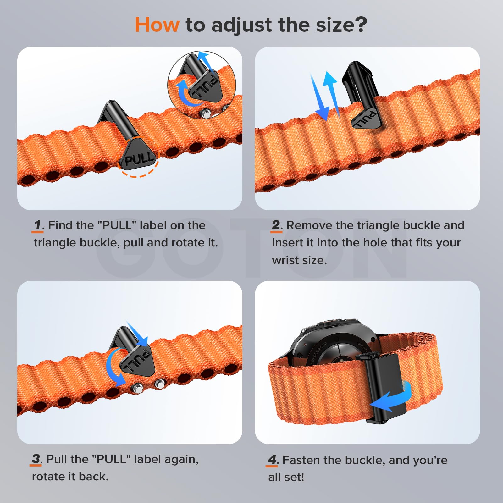 Foto 7 pulgar | Correa de Reloj Goton Rugged Compatible con Samsung Galaxy Watch 7 Ultra de 47 Mm - Venta Internacional