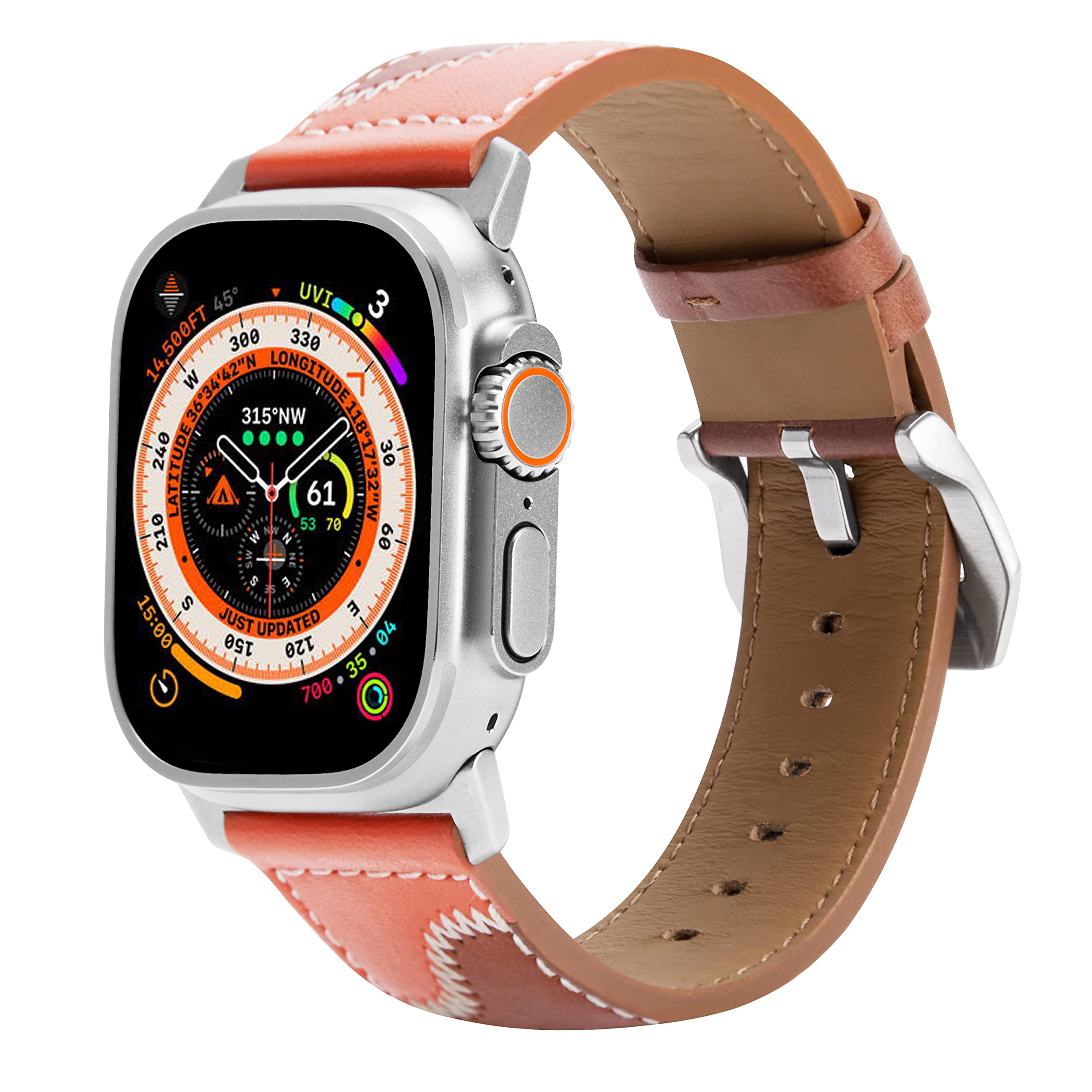 Foto 3 pulgar | Pulseras De Piel Jsgjmy Para Apple Watch Ultra 2 Serie 1 - Venta Internacional.