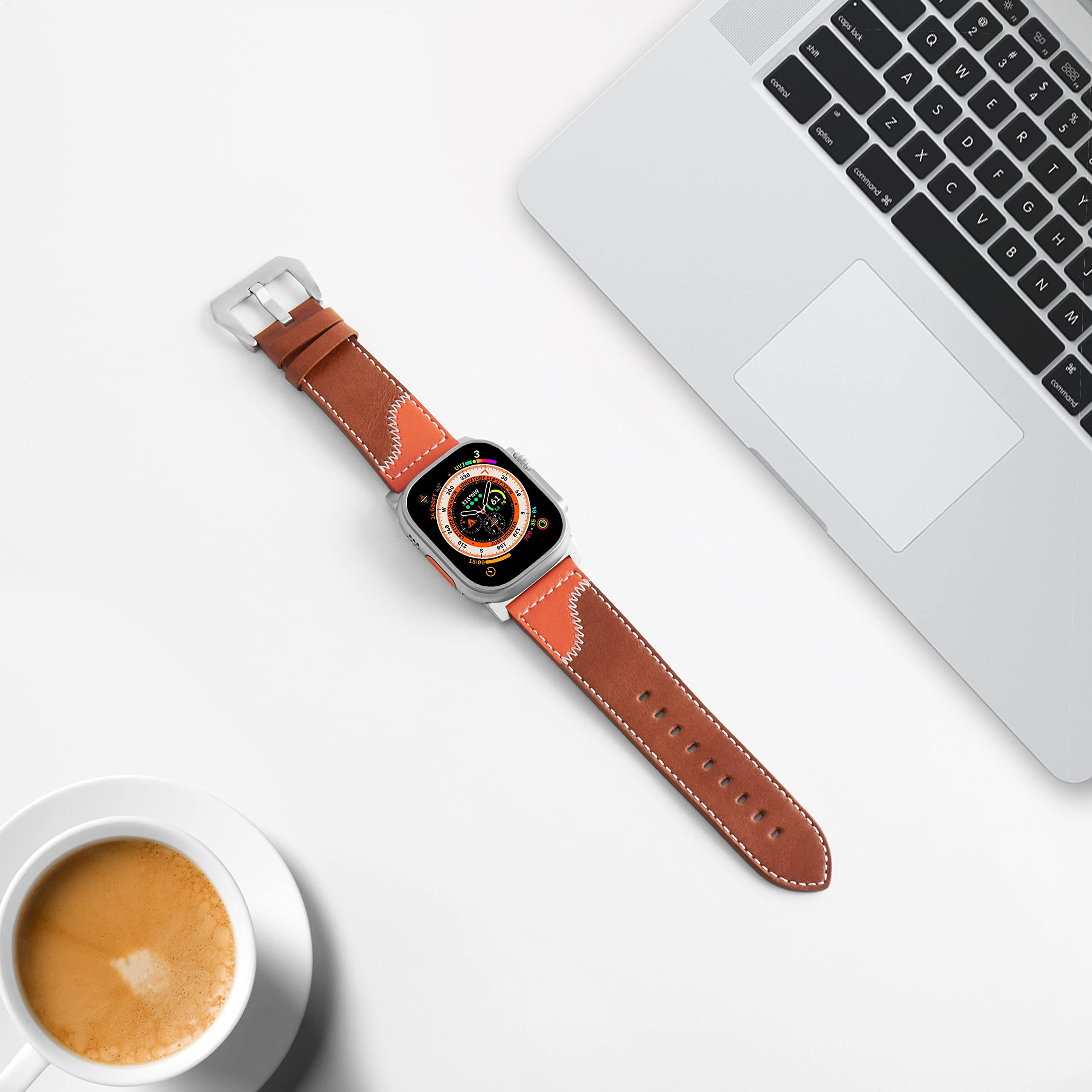 Foto 5 pulgar | Pulseras De Piel Jsgjmy Para Apple Watch Ultra 2 Serie 1 - Venta Internacional.
