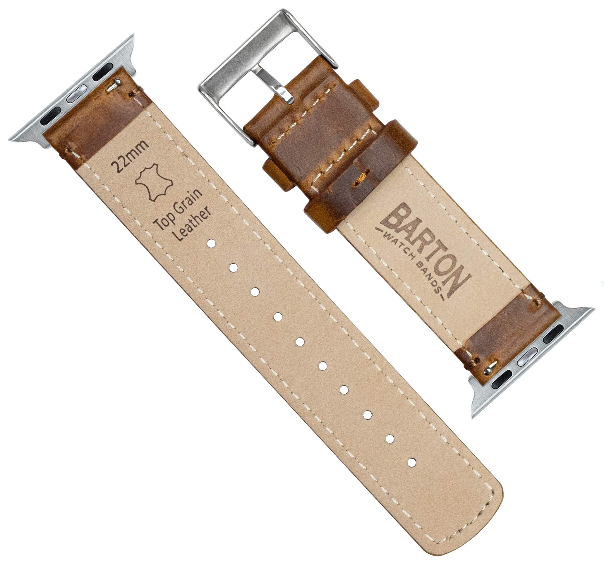 Foto 5 pulgar | Correa Barton De Piel Color Caramelo Para Apple Watch 42/44/45/49 Mm - Venta Internacional.