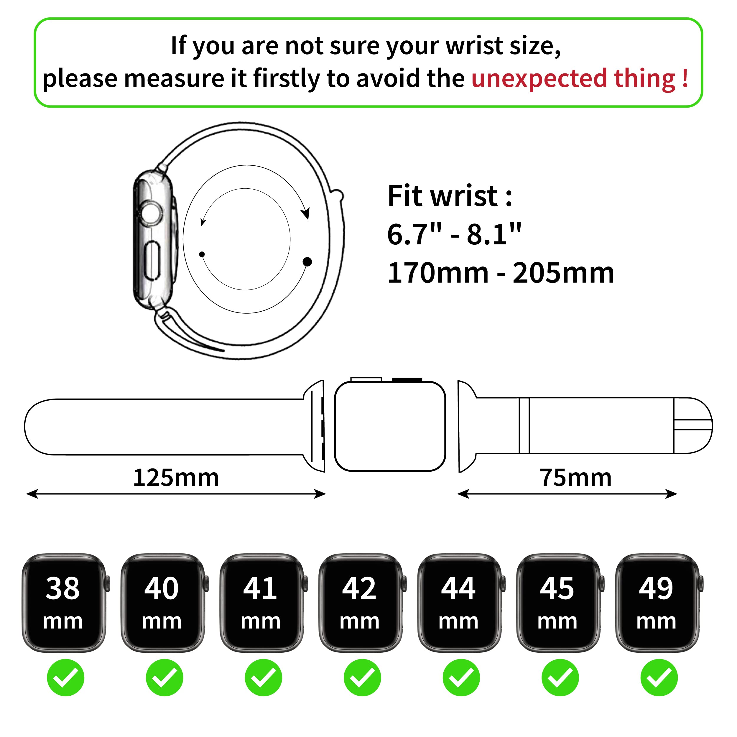 Foto 5 | Correa De Reloj Vinacreations De Piel De Cocodrilo Para Apple Watch De 41 Mm - Venta Internacional.