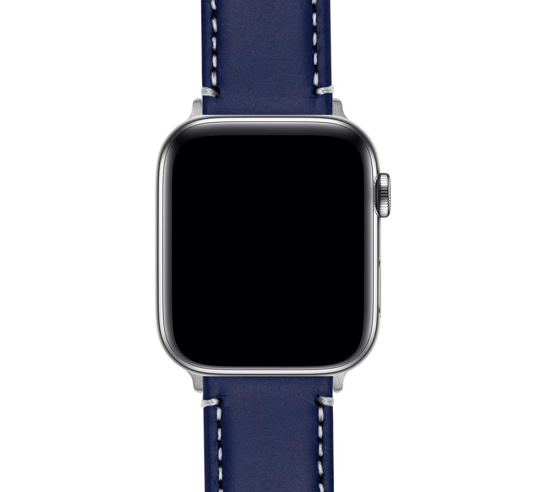 Foto 7 pulgar | Correa Barton De Piel Azul Marino Para Apple Watch 38/40/41 - Venta Internacional.