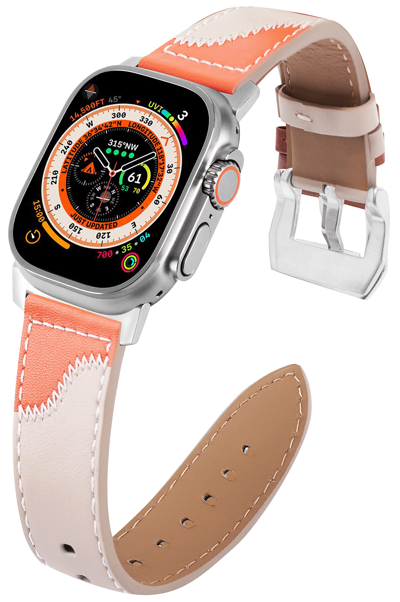 Foto 2 pulgar | Pulseras De Piel Jsgjmy Para Apple Watch Ultra 2 Serie 1 - Venta Internacional.
