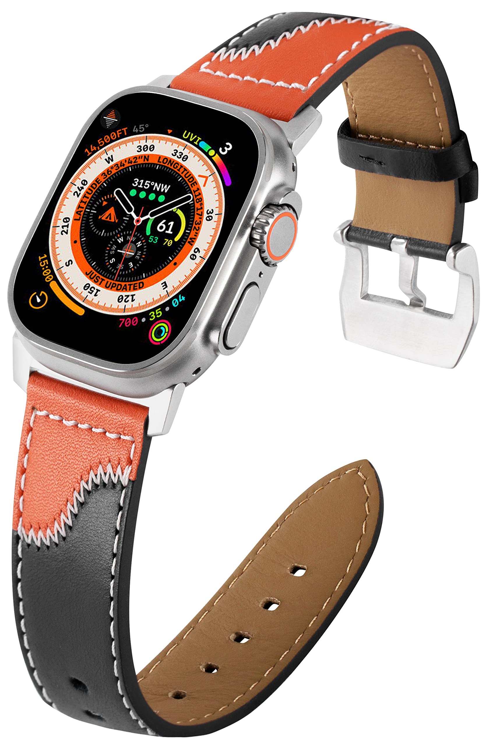 Foto 2 pulgar | Pulseras De Piel Jsgjmy Para Apple Watch Ultra 2 Serie 1 - Venta Internacional.
