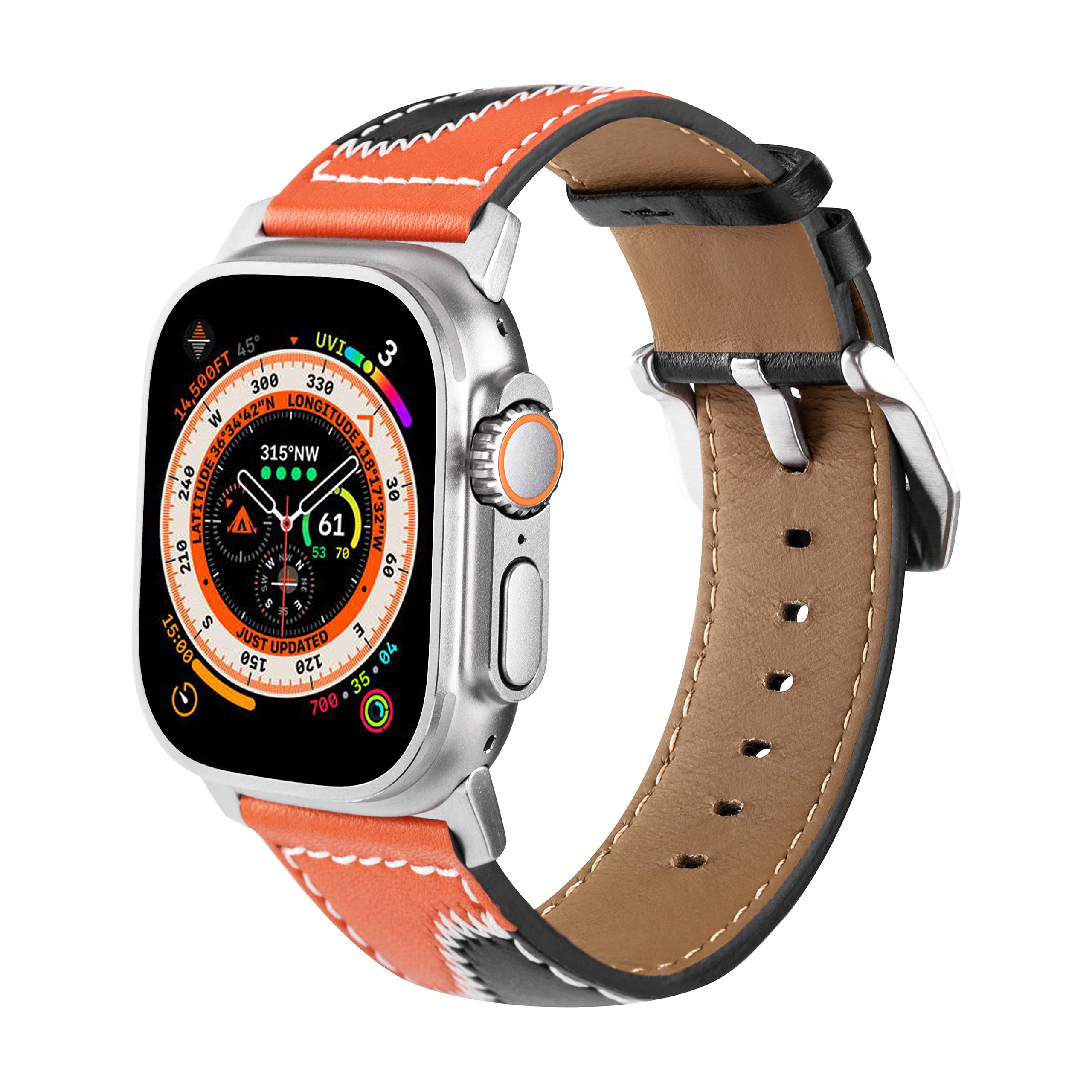 Foto 3 pulgar | Pulseras De Piel Jsgjmy Para Apple Watch Ultra 2 Serie 1 - Venta Internacional.