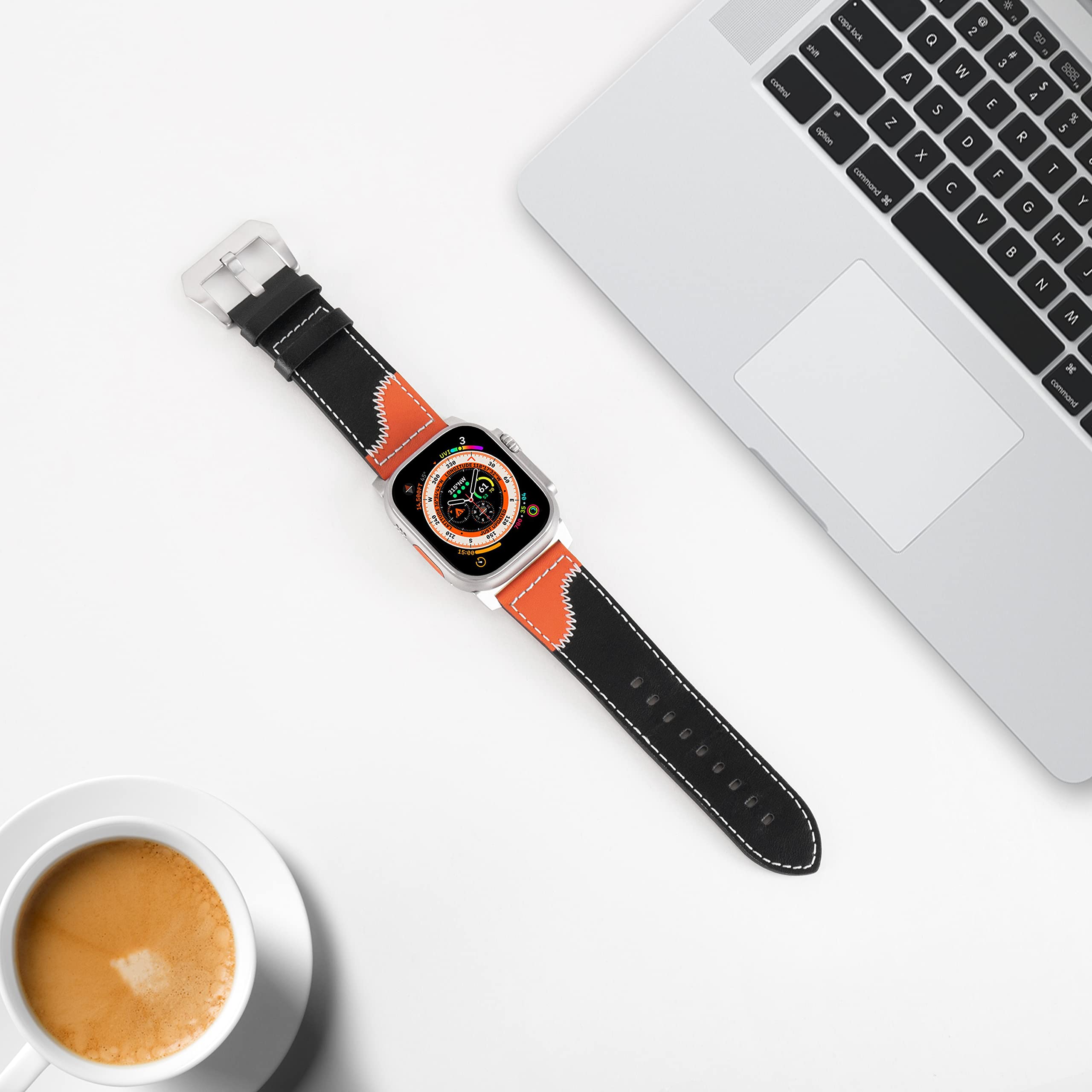 Foto 5 pulgar | Pulseras De Piel Jsgjmy Para Apple Watch Ultra 2 Serie 1 - Venta Internacional.