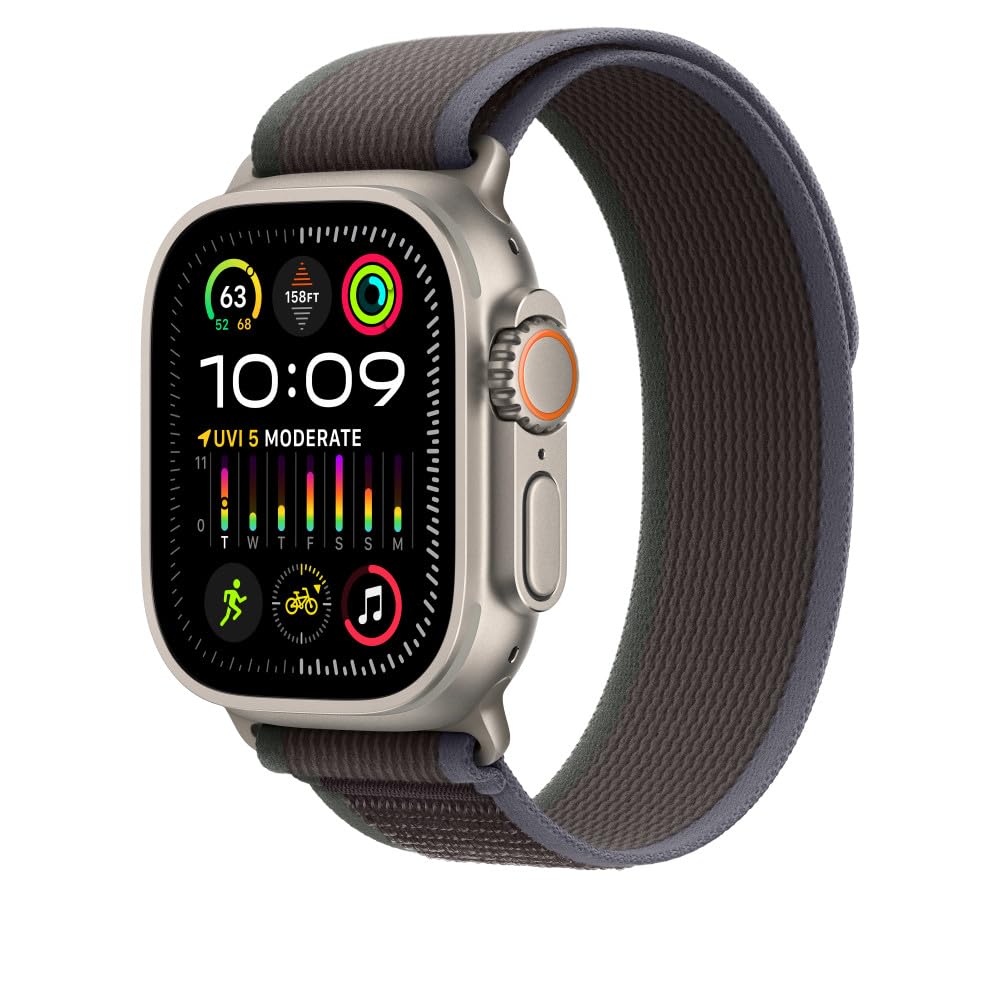 Foto 3 pulgar | Correa Para Apple Watch Trail Loop Azul/negro, Titanio, 49 Mm, S/m - Venta Internacional.