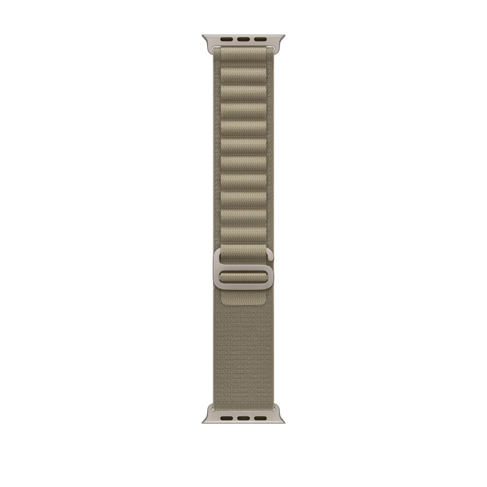 Correa Para Apple Watch Alpine Loop, Titanio Resistente, Color Oliva, 49 Mm - Venta Internacional.