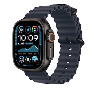 Foto 2 | Correa de Reloj Apple Ocean Band Azul Marino Con Titanio Negro De 49 Mm - Venta Internacional
