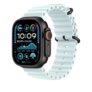 Foto 2 | Correa de Reloj Apple Ocean Band Azul Hielo De 49 Mm Con Titanio Negro - Venta Internacional