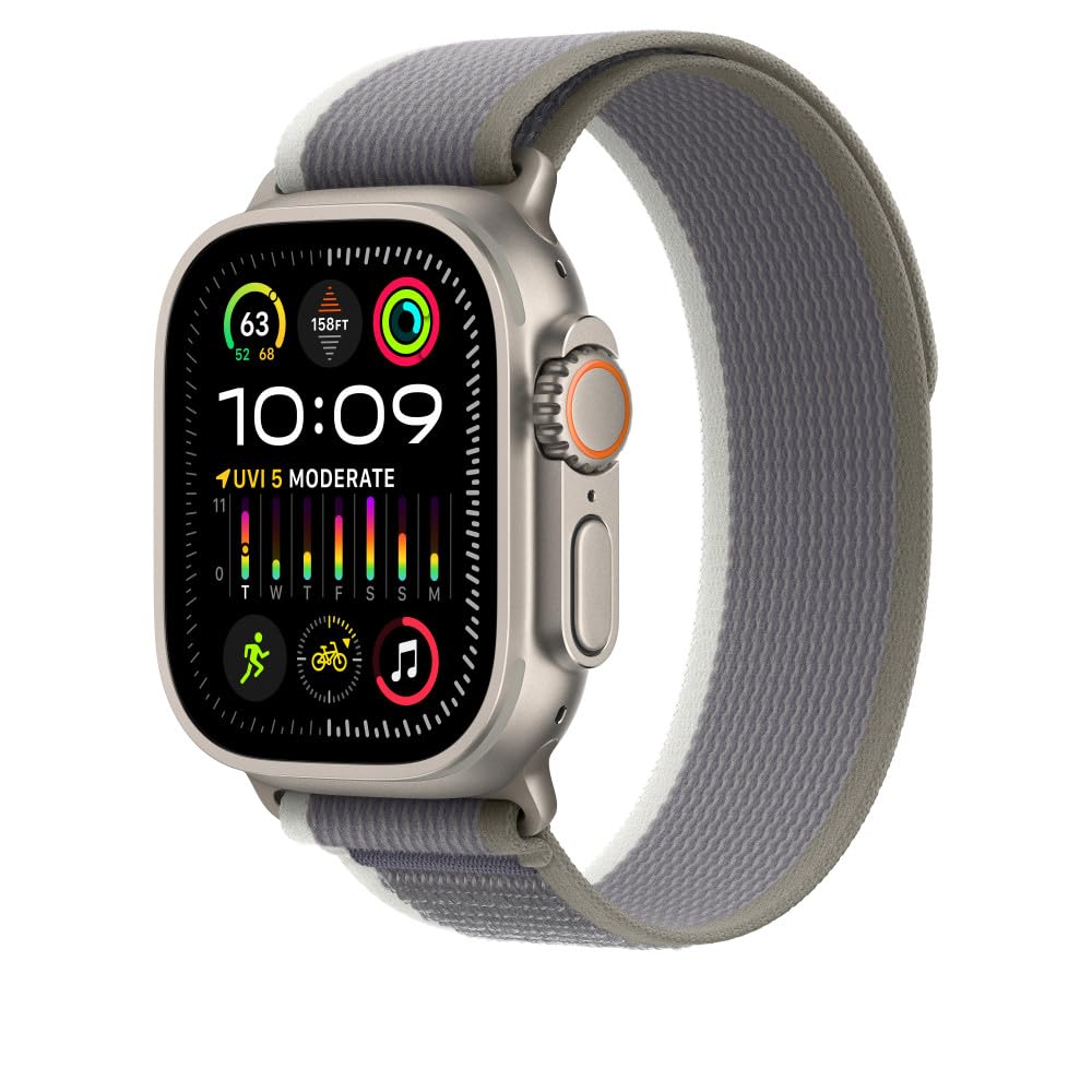 Foto 3 pulgar | Correa Para Apple Watch Trail Loop, Color Verde Y Gris, Titanio, 49 Mm - Venta Internacional.