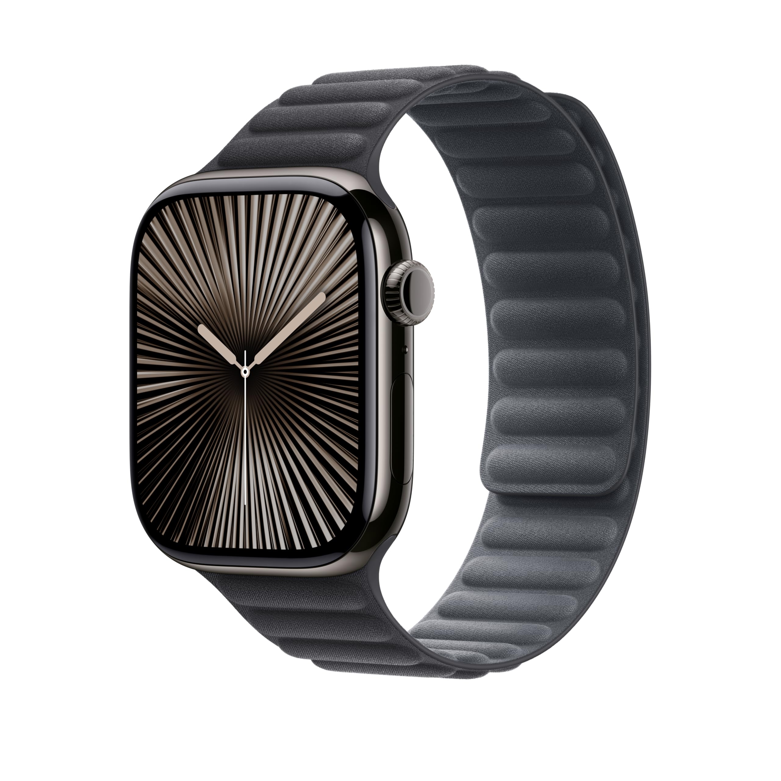 Foto 2 | Correa Para Apple Watch Con Eslabón Magnético Negro, 46 Mm, M/l - Venta Internacional