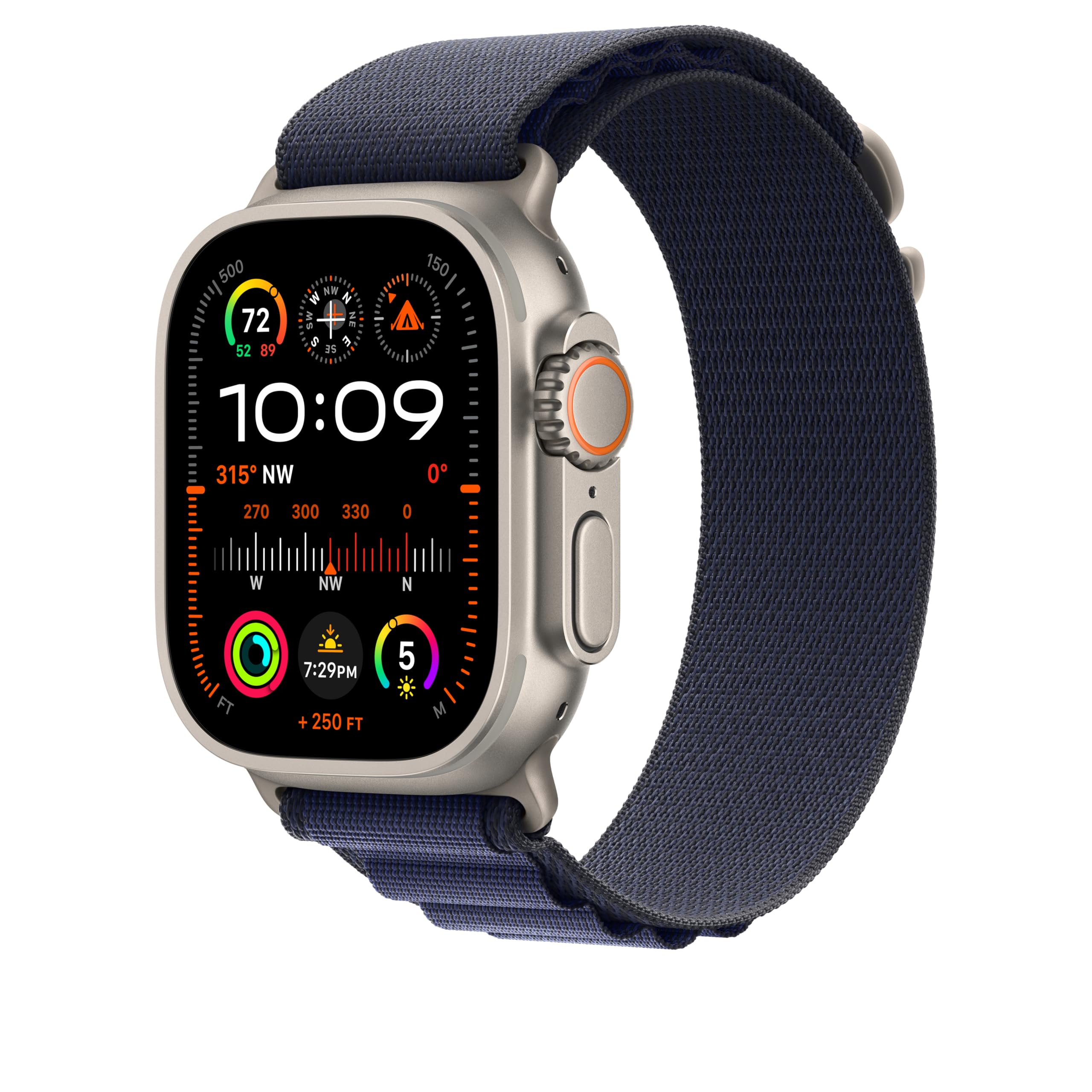 Foto 3 pulgar | Correa Para Apple Watch Alpine Loop Azul Marino Con Titanio Natural De 49 Mm - Venta Internacional.