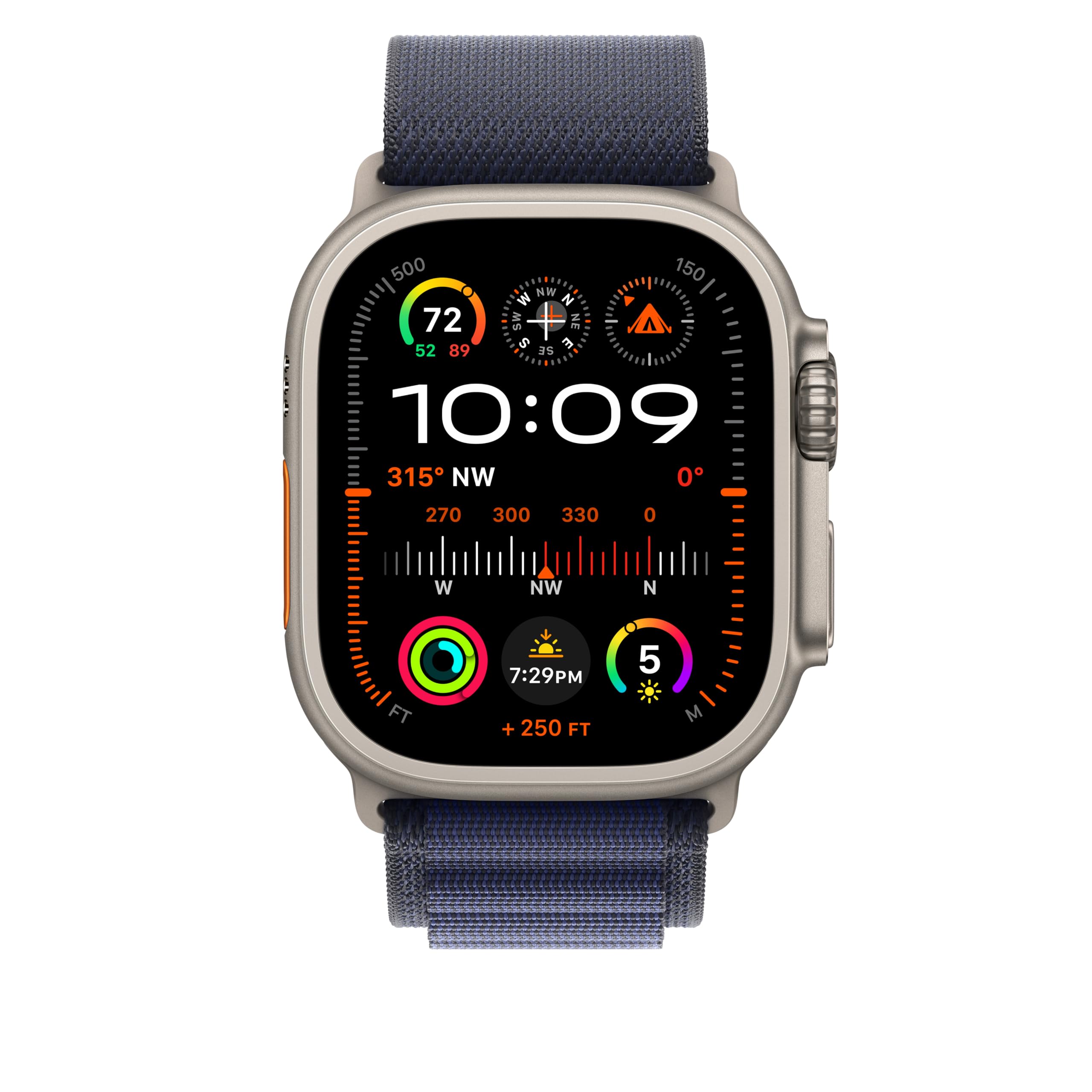 Foto 4 pulgar | Correa Para Apple Watch Alpine Loop Azul Marino Con Titanio Natural De 49 Mm - Venta Internacional.