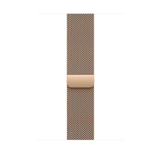 Foto 1 | Correa Para Apple Watch Con Forma De Lazo Milanés Dorada, 46 Mm S/m - Venta Internacional.
