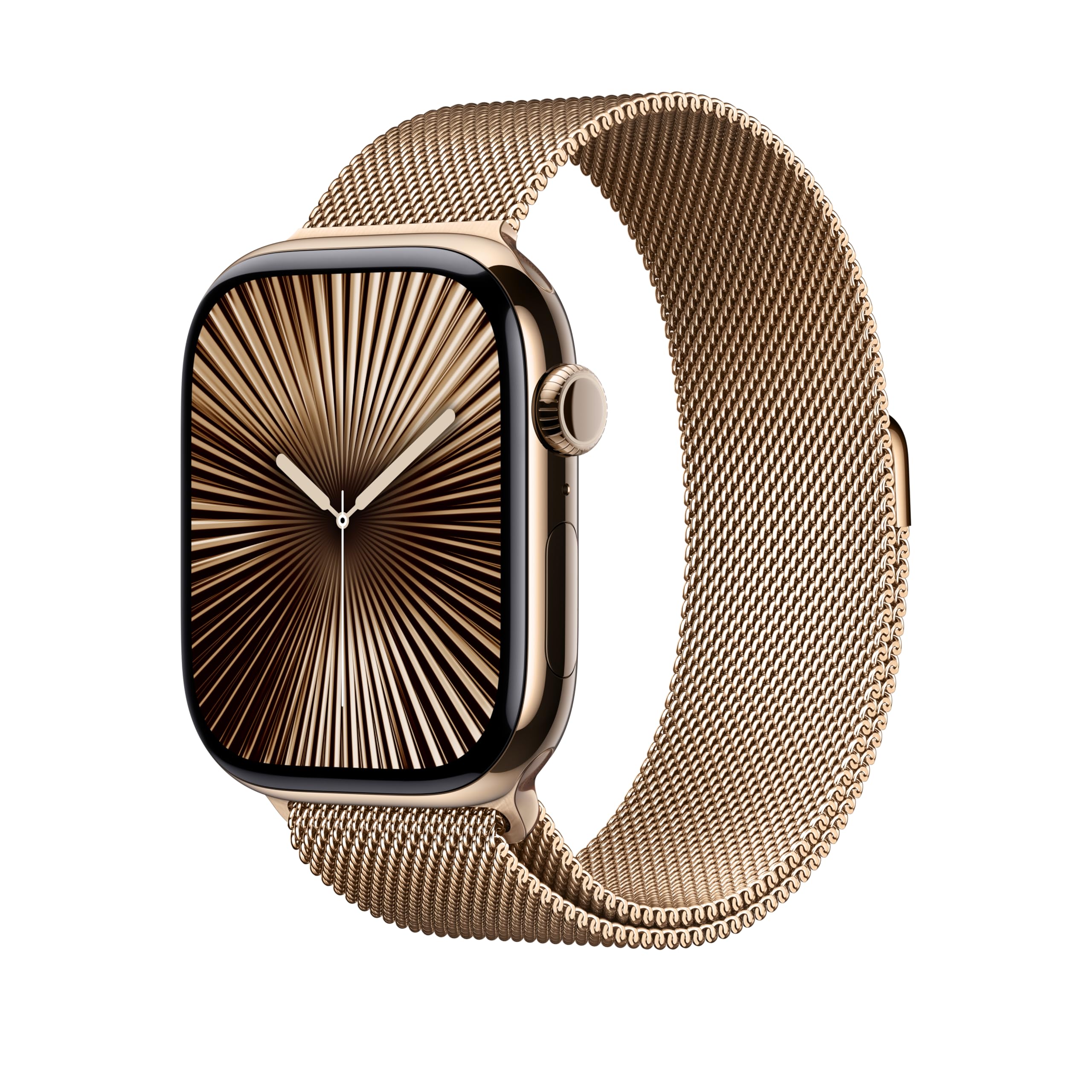 Foto 2 | Correa Para Apple Watch Con Forma De Lazo Milanés Dorada, 46 Mm S/m - Venta Internacional.