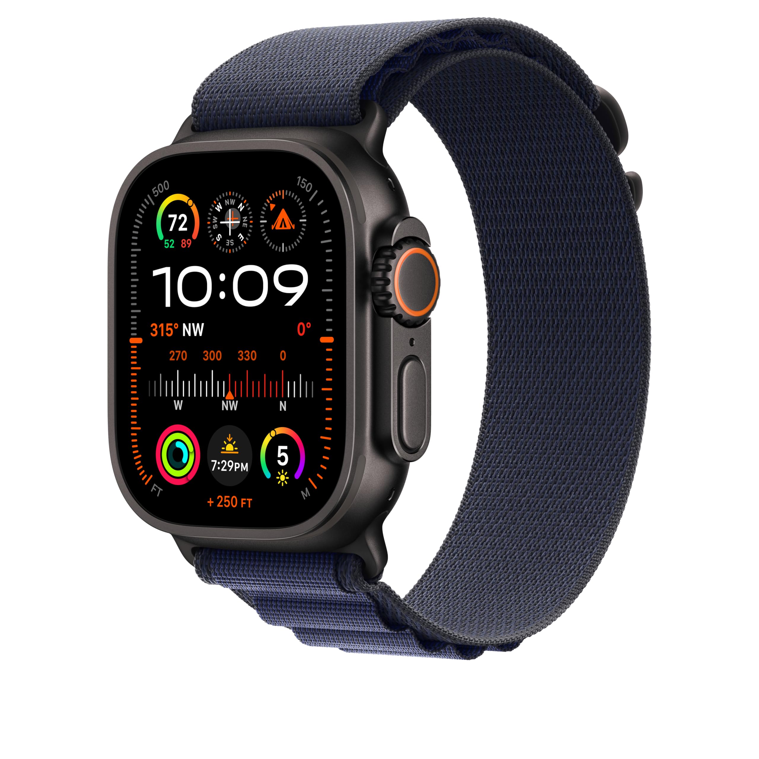 Foto 3 pulgar | Correa Para Apple Watch Alpine Loop Azul Marino Con Titanio Negro De 49 Mm - Venta Internacional.