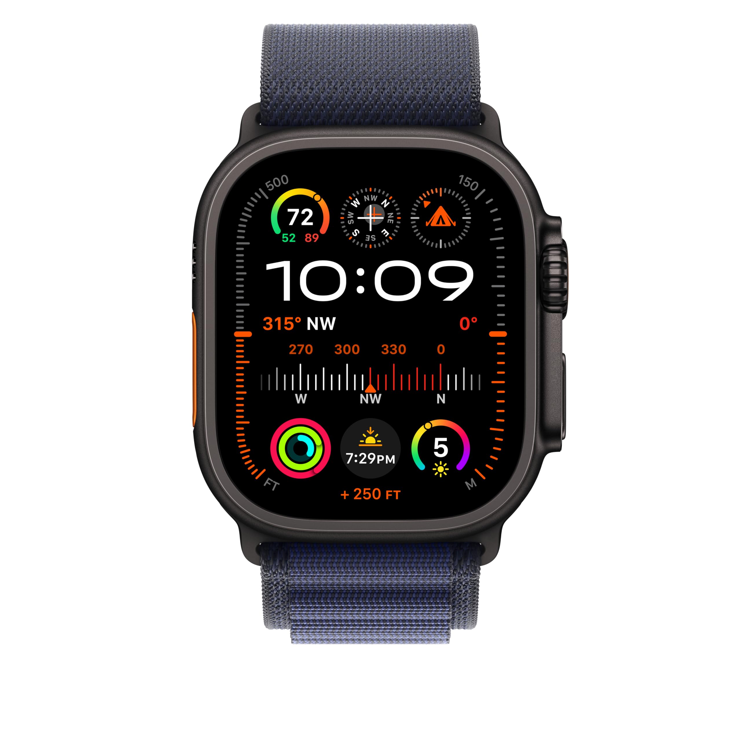 Foto 4 pulgar | Correa Para Apple Watch Alpine Loop Azul Marino Con Titanio Negro De 49 Mm - Venta Internacional.