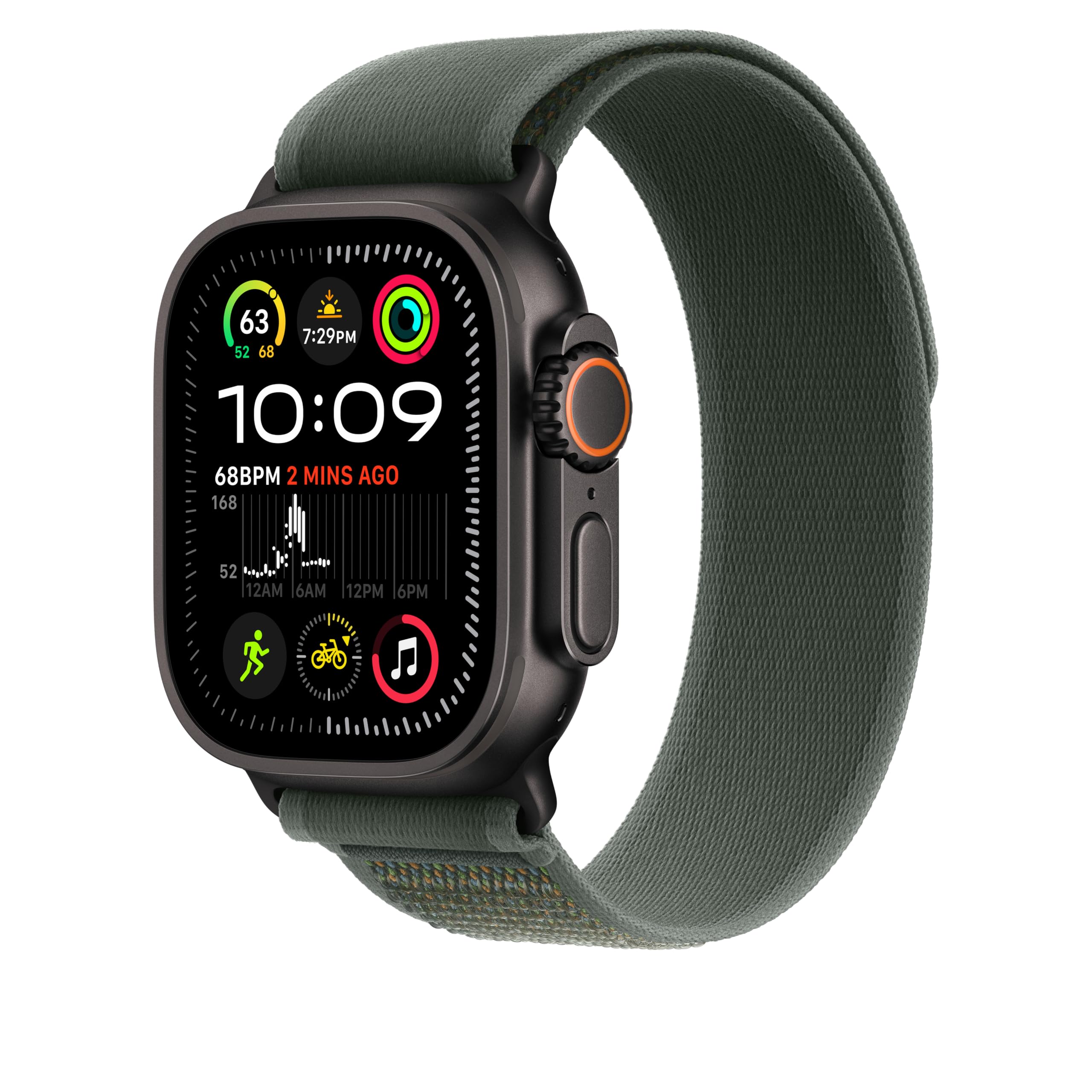 Foto 3 pulgar | Correa Para Apple Watch Trail Loop, Verde Y Negro, Titanio, 49 Mm - Venta Internacional.