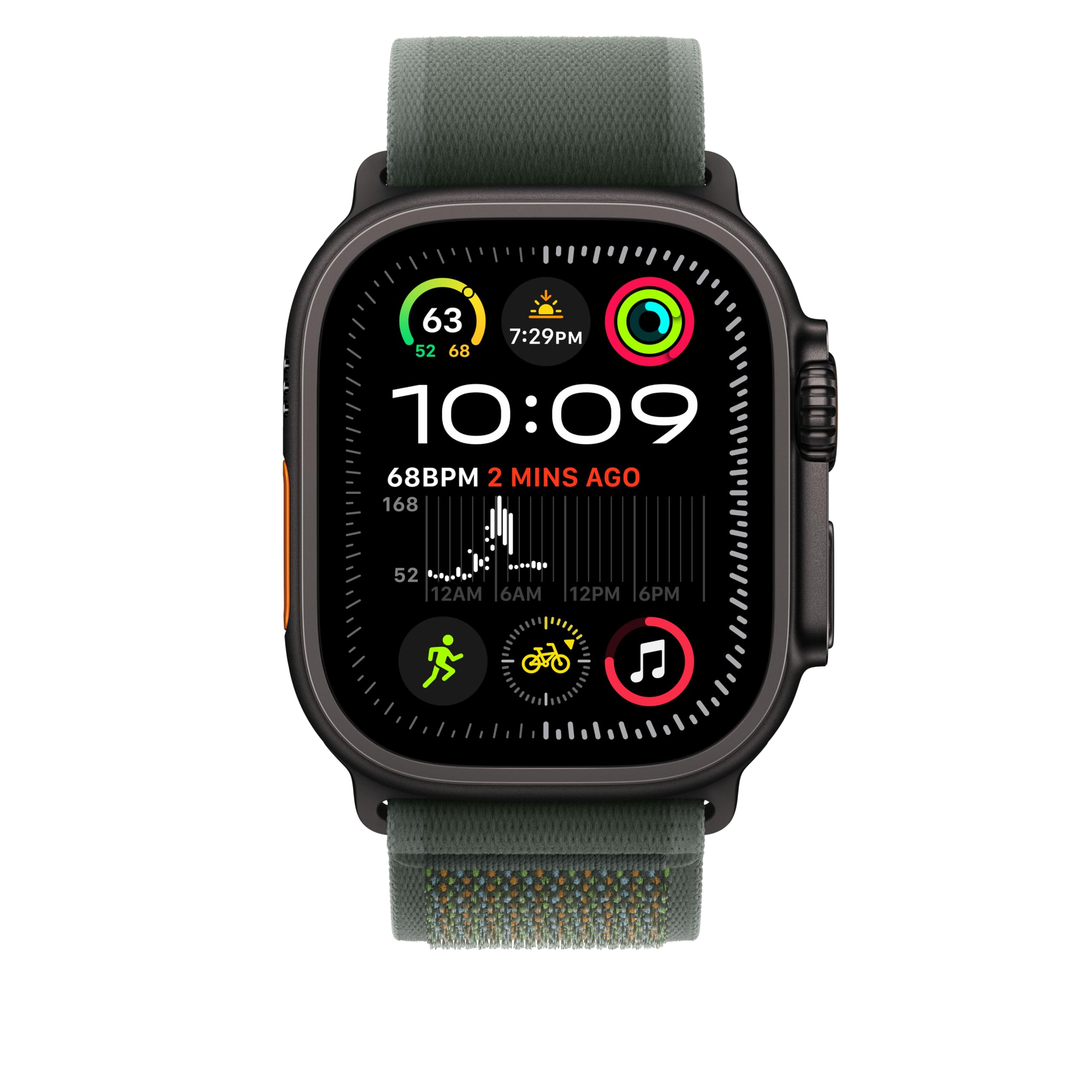 Foto 4 pulgar | Correa Para Apple Watch Trail Loop, Verde Y Negro, Titanio, 49 Mm - Venta Internacional.
