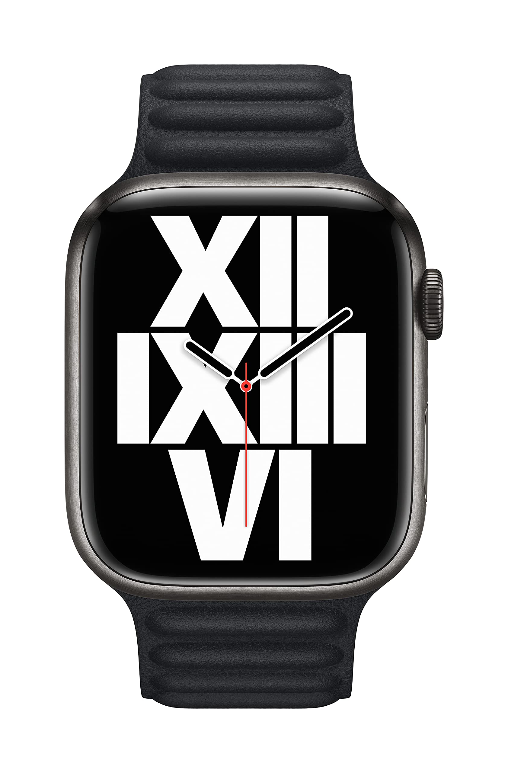 Foto 4 pulgar | Correa de Piel con Eslabones para Apple Watch Midnight 45 Mm S/m - Venta Internacional