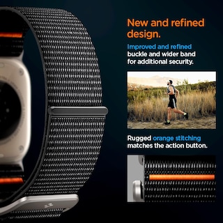 Foto 6 | Correa Spigen Durapro Flex Ultra para Apple Watch Negra - Venta Internacional